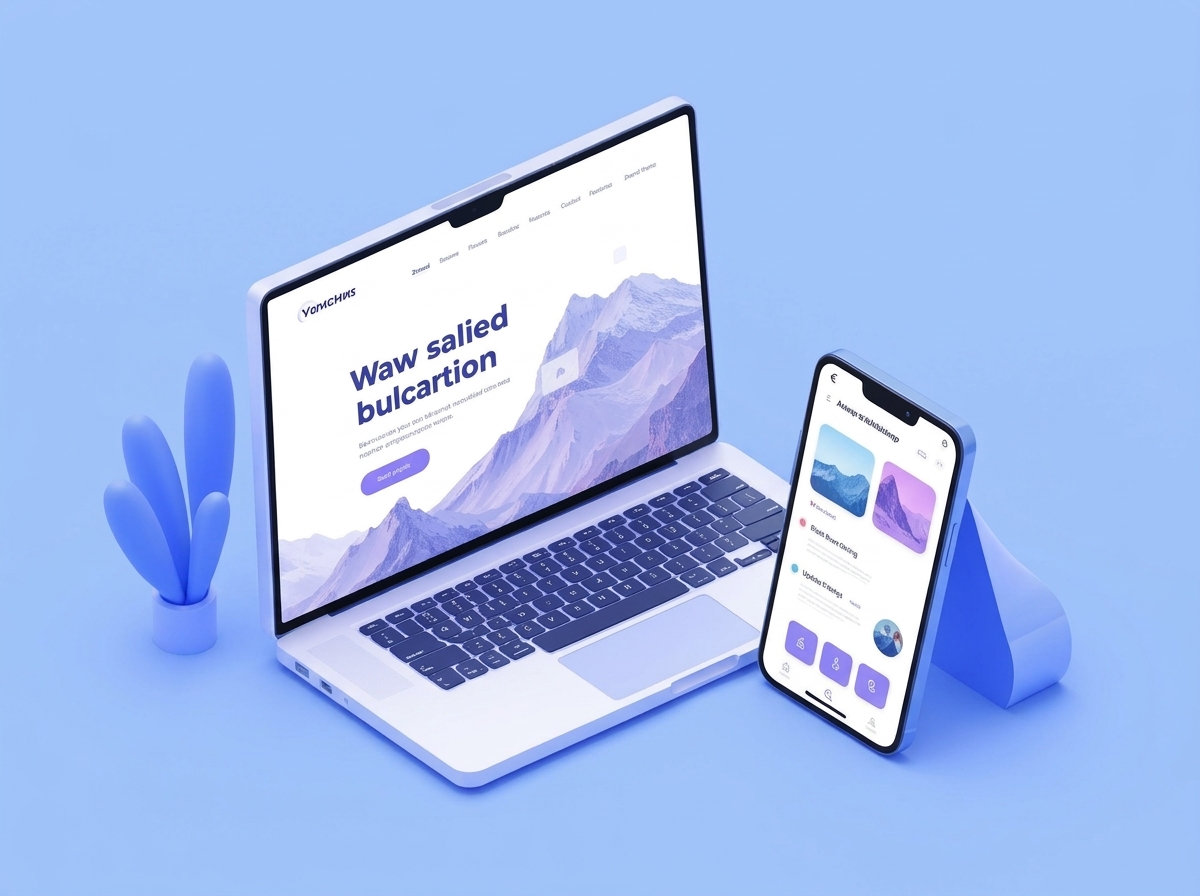 Web Design and Development illustration
